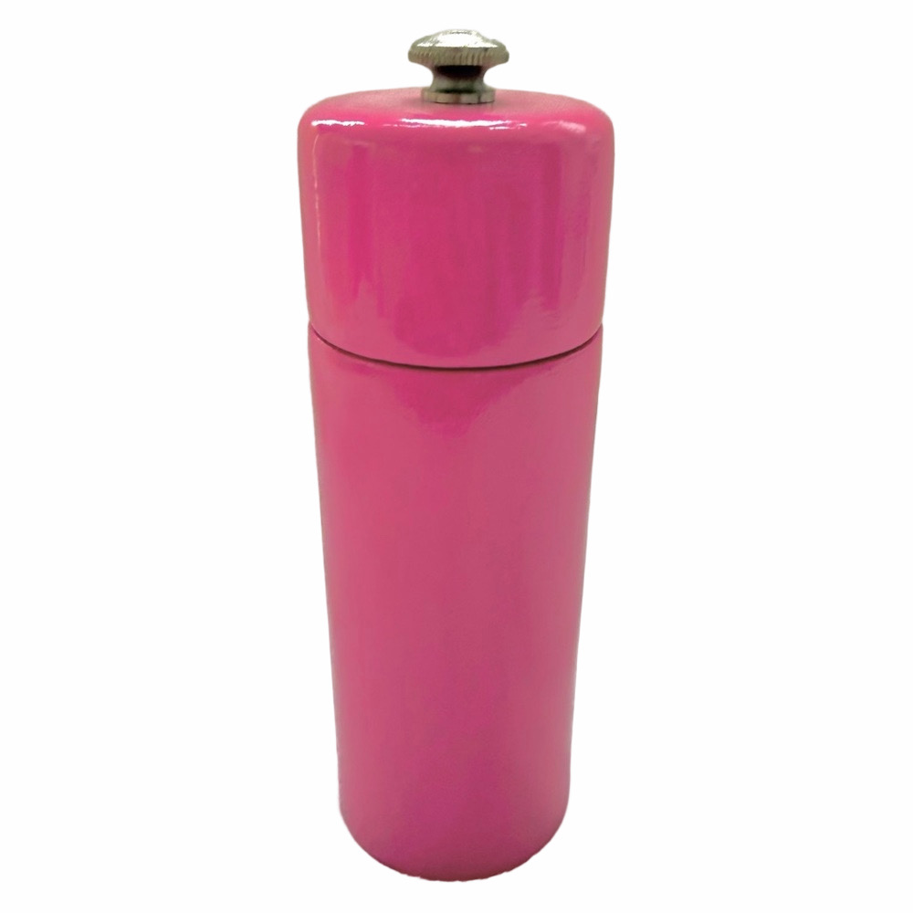 Upcycled Peugot France Wood Salt/ Pepper Grinder/Mill Pink Magenta Hand Painted